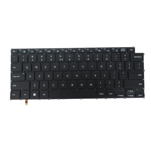 Laptop Keyboard For Samsung Galaxy Book2 14 NP641BEF 641BEF English US With 2-Zone RGB Backlit BA59-04693F Black New