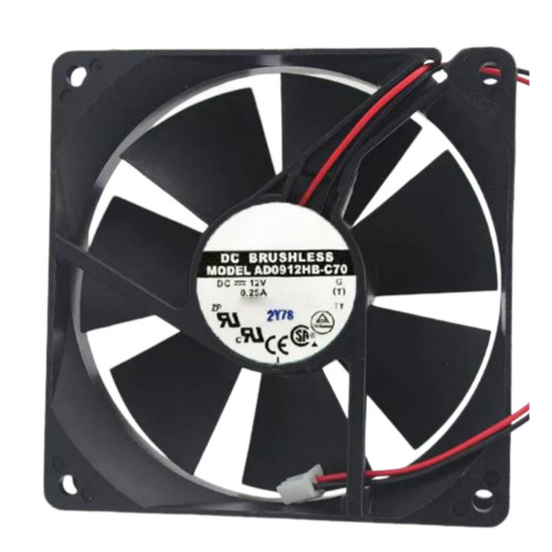 Cooling Fan For ADDA AD0912HB-C70 DC12V 0.25A 2-wire New
