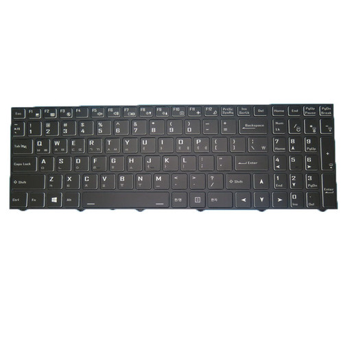 Laptop RGB Backlit Keyboard For CLEVO X585WNT X585WNT-D X585WNT-G Korean KR Black Frame New