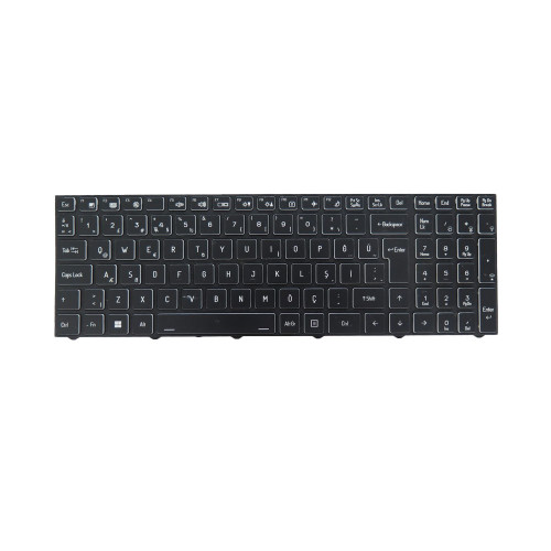 Laptop No Backlit Keyboard For CLEVO X580WNT X580WNT-D X580WNT-G Turish TR Black Frame New