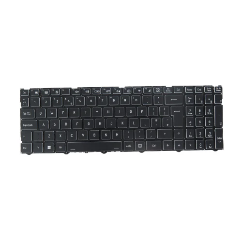 Laptop No Backlit Keyboard For CLEVO X580WNR X580WNR-D X580WNR-G United Kingdom UK Black No Frame New