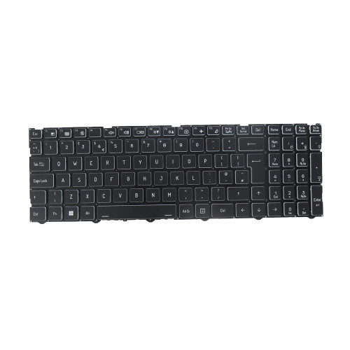 Laptop No Backlit Keyboard For CLEVO X580WNT X580WNT-D X580WNT-G United Kingdom UK Black No Frame New