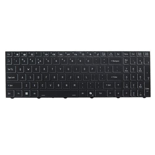 Laptop No Backlit Keyboard For CLEVO X585WNS X585WNS-D X585WNS-G United States US Black Frame New