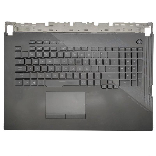 Laptop PalmRest&keyboard For ASUS ROG Strix SCAR 17 G732L G732LV G732LW G732LWS Black United States US With Backlit With Touchpad Used
