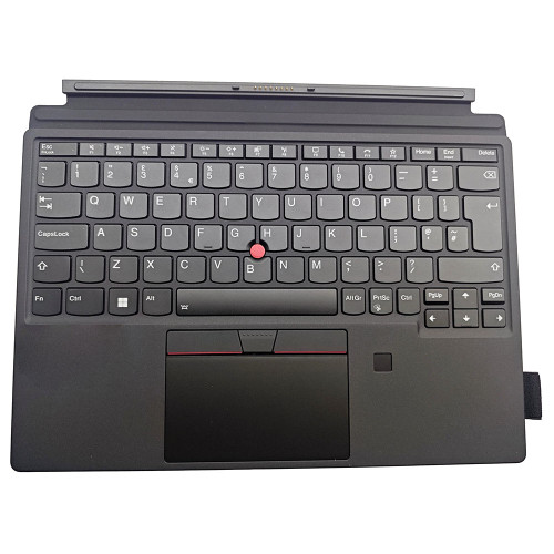 Tablet Base Keyboard For Lenovo ThinkPad X12 Detachable Gen 2 United Kingdom UK With Backlight With FingerPrint Without AI key Without Pen Black New