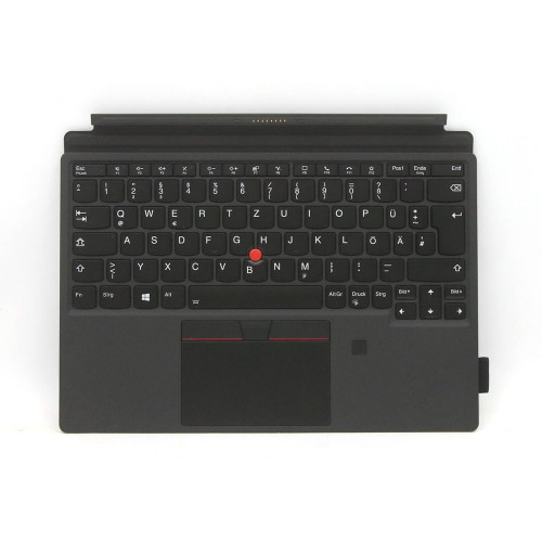 Tablet Base Keyboard For Lenovo ThinkPad X12 Detachable Gen 1 Germany GR 5M11A36995 With Backlight With FingerPrint Black 95%New