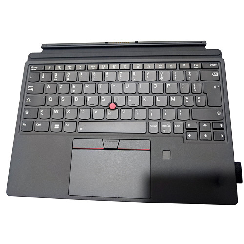 Tablet Base Keyboard For Lenovo ThinkPad X12 Detachable Gen 2 France FR With Backlight With FingerPrint Without AI key Without Pen Black New