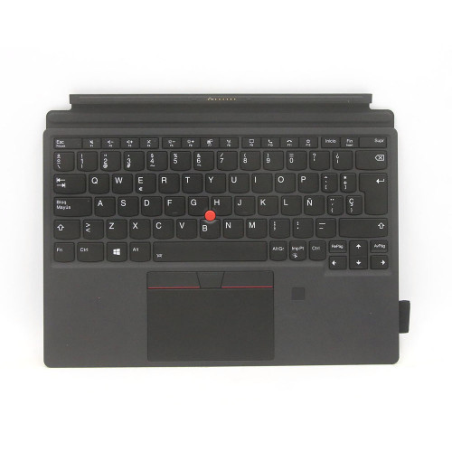 Tablet Base Keyboard For Lenovo ThinkPad X12 Detachable Gen 1 Spain SP 5M11A37010 With Backlight With FingerPrint Black 95%New