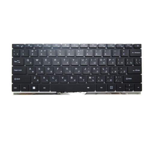 Laptop Backlit Keyboard For OSiO FocusLine F140I F140I-001 F140I-003 F140I-005 F140I-006 Russian RU Black No Frame New