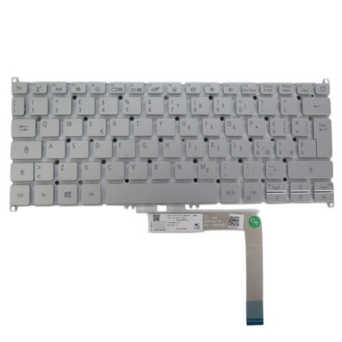 Laptop Monochrome Backlight For ACER SF313-52 SF313-52G SF313-53 SF313-53G Italy IT Silver New