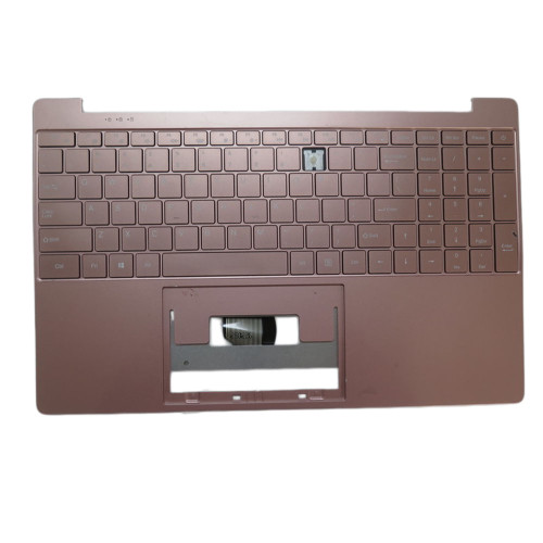 Used Pink Monochrome Backlight Keyboard & Palmrest For 35016001 F0201-001 United States US 90% New