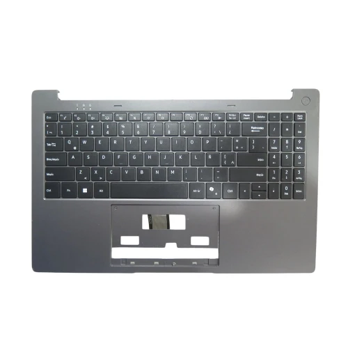 Used Black Monochrome Backlit Keyboard & Gray Palmrest For KN15 Latin America LA Without Touchpad With AI Key 95% New