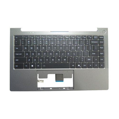 Used Black Monochrome Backlit Keyboard & Gray Palmrest For XN21-140HC 61.XN21CK913D01 MB2808023 F0124-023 Arabia AR Without Touchpad 90% New