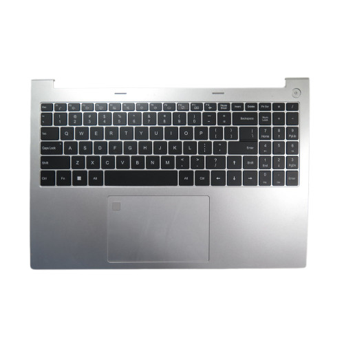 Used Black No Backlit Paper Keyboard & Silver Palmrest For XN32G-160H-SCD MB3335004 F0121-004 United States US Without Touchpad 90% New