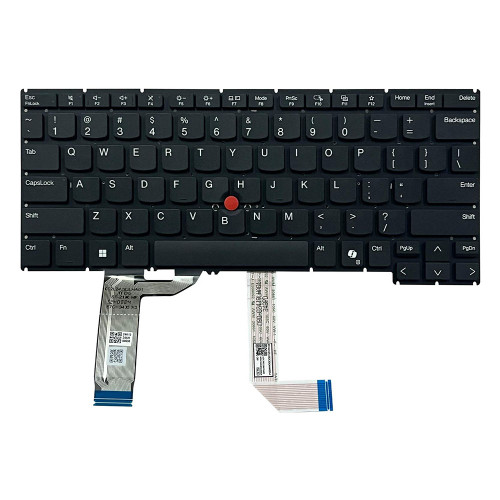 Laptop Keyboard For Lenovo ThinkPad X13 Gen 6 English US Black Without Backlit Without Frame New