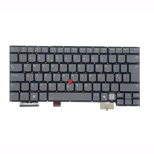 Laptop Keyboard For Lenovo ThinkPad X1 2-in-1 Gen 10 United Kingdom UK With Backlit Gray New