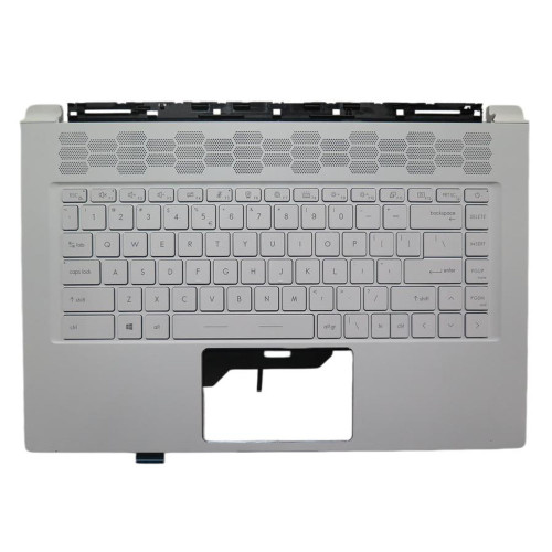 Laptop White PalmRest& White Keyboard For MSI Stealth 15M A11SEK A11UE A11UEK A11UEKV English US Monochrome Backlight TYPE-C interface New