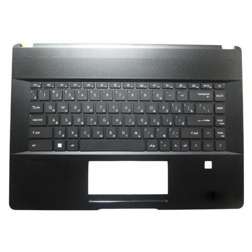 Laptop Black PalmRest& Black Keyboard For MSI Creator Z16 A12U A12UET A12UET-031US Russian RU Single-Key RGB Backlight With Fingerprint Reader Cutout Type-C Port New New
