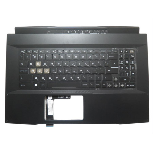 Laptop Black PalmRest& Black Keyboard For MSI Katana 15 B12V B12VGK B12VFK B12VEK Greece GK 4-Zone RGB Backlighting (No Touchpad) New