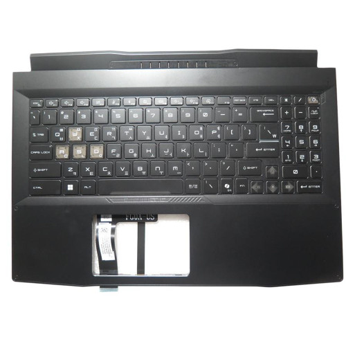 Laptop Black PalmRest& Black Keyboard For MSI Katana 15 B2R MS-1585 307585C251 957158N31E030 307585C251M77 NSK-FG0RBN 9Z.NK1BN.R0K Korean KR 4-Zone RGB Backlighting New
