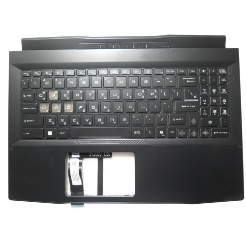 Laptop Black PalmRest& Black Keyboard For MSI Katana 15 B13U B13UDXK MS1585 MS 1585 Korean KR 4-Zone RGB Backlighting New