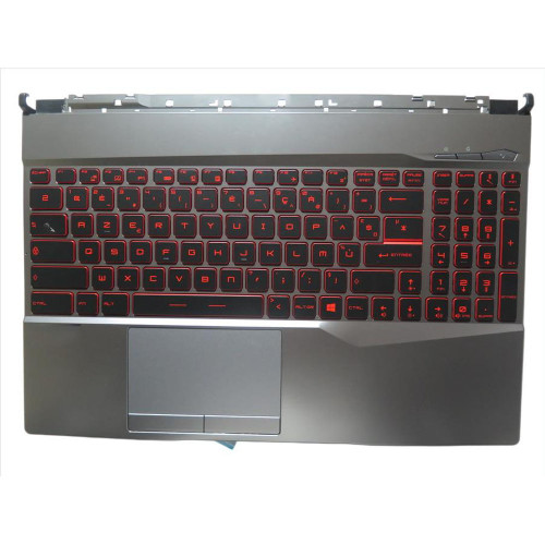 Gray Laptop PalmRest&Keyboard For MSI GL65 Leopard 10SCXR French FR Monochrome Backlight New