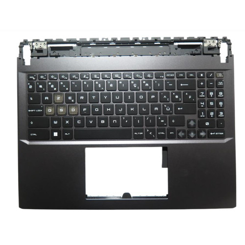 Laptop Gray PalmRest& Black Keyboard For MSI Vector GP68 12V 12VH 12VI Belgium BE Single-Key RGB Backlighting New