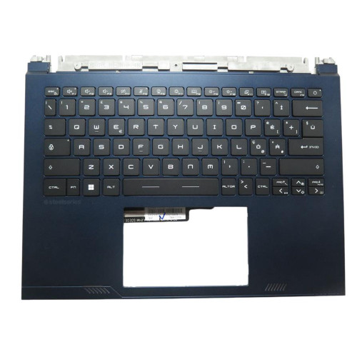 Laptop Blue PalmRest& Black Keyboard For MSI Stealth 14 Studio A13V A13VE A13VF A13VG A13VF-041US MS-14K1 MS14K1 Italy IT Single-Key RGB Backlighting New