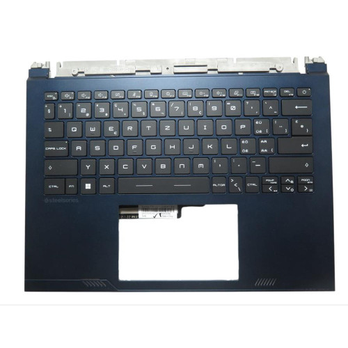 Laptop Blue PalmRest& Black Keyboard For MSI Stealth 14 Studio A13V A13VE A13VF A13VG A13VF-041US MS-14K1 MS14K1 Swiss SW Single-Key RGB Backlighting New