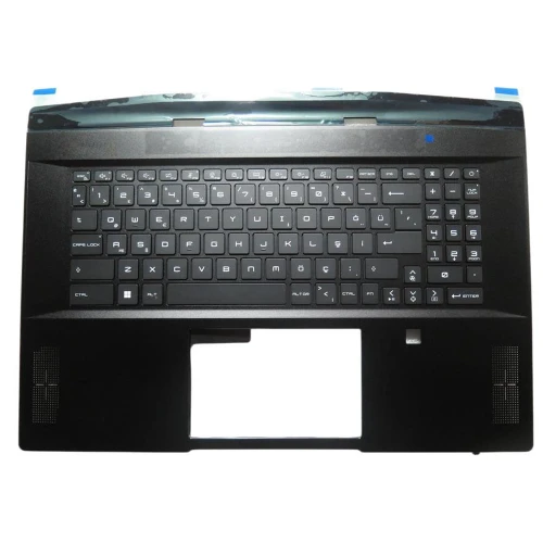 Laptop Blue PalmRest& Black Keyboard For MSI Stealth 17 Studio A13V MS-17P2 3077P1C213S0B 95717P211EC22 MS17P2 S1N3ETR293SA0 V203122QK1 Turkey TR Single-Key RGB Backlighting New