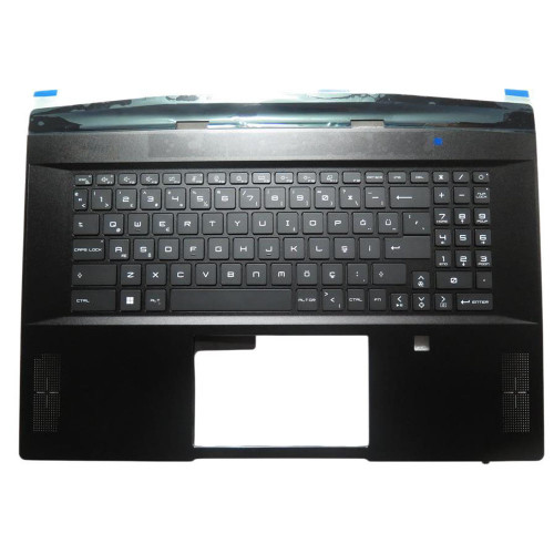 Laptop Blue PalmRest& Black Keyboard For MSI Stealth 17 Studio A13VI-017US A13VI-012US Turkey TR Single-Key RGB Backlighting New