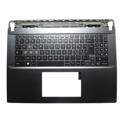 Laptop Gray PalmRest& Black Keyboard For MSI Vector GP78 HX 13VE 13VF 13VG Italy IT Single-Key RGB Backlighting New