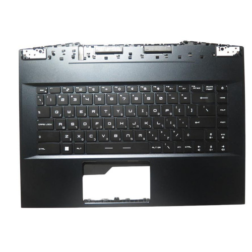 Laptop Black PalmRest& Black Keyboard For MSI GE66 Raider GE66-12U GE66 12UE 12UH 12UHS 12UGS Hebrew HB Single-Key RGB Backlighting New