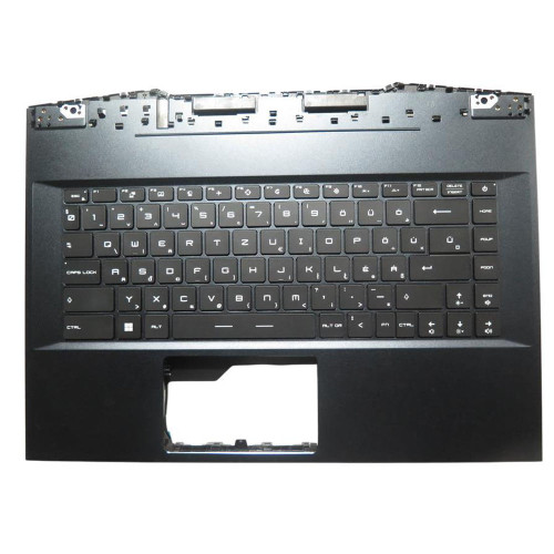 Used Blue PalmRest& Black Keyboard For MSI GE66 Raider 10SE 10SF 10SFS 10SGS Hungary HU Single-Key RGB Backlighting