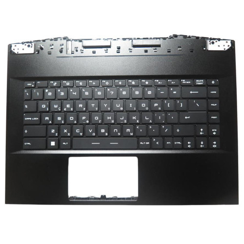 Used Black PalmRest& Black Keyboard For MSI GE66 Raider GE66-12U GE66 12UE 12UH 12UHS 12UGS Greece GK Single-Key RGB Backlighting