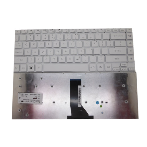 Used Laptop Keyboard For Gateway NV47 V121602CS1 UI PK130IO3B02 English US White NO Frame