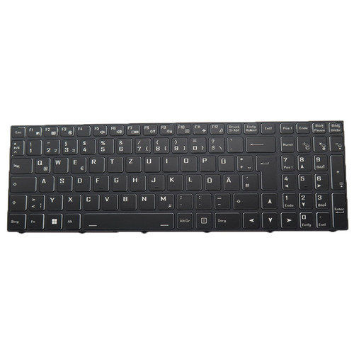 Laptop Keyboard For Terra Mobile 1517 1717 1717R 1777T 1778 1778R Black German GR With Frame With Backlit