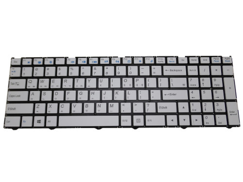 Laptop Keyboard For CLEVO N250 N250JU N250LU N251JU N251LU N250PU N251PU N252PU N250GU N252GU N250WU N251WU N252WU N250BU N251BU N252BU N750BU N751BU Korea KR White Without Frame 