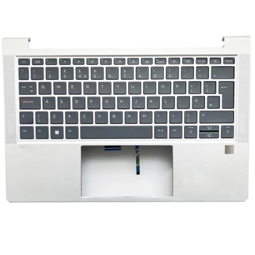 Laptop PalmRest&Keyboard For HP ProBook 430 G8 without backlit SC slot United Kingdom UK Silver New