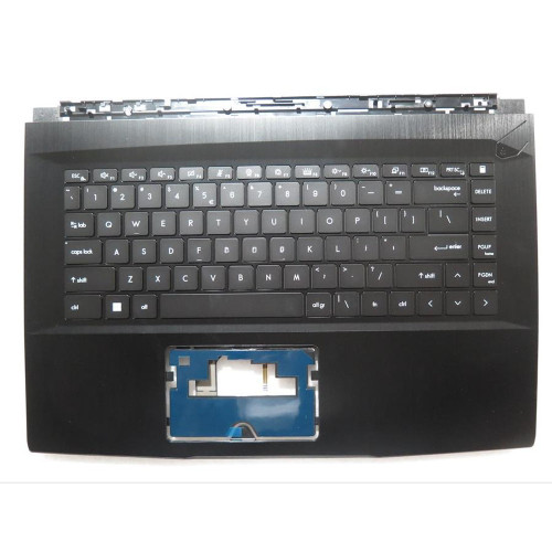 Used Laptop Black PalmRest&Keyboard For MSI GF63 WP65 WF65 3076R1C216Y42 NSK-FD2BN 9Z.NEVBN.21D Without Touchpad United Kingdom UK Monochrome Backlight