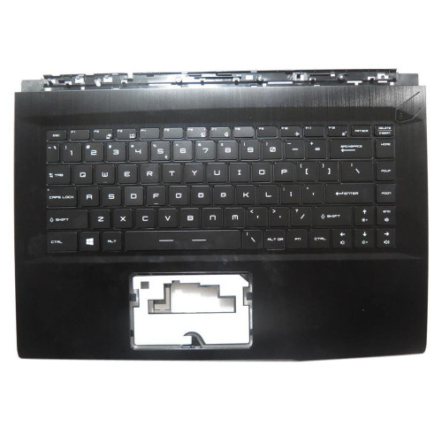 Used Laptop Black PalmRest&Keyboard For MSI GF63 WP65 WF65 3076R1C216Y31 NSK-FD2PN 9Z.NEVPN.21D Without Touchpad United Kingdom UK NO Backlight