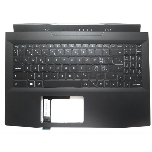 Laptop Black PalmRest&Keyboard For MSI GF66 GF76 MS-1581 307581C211M77 S1N3ECH2K2SA0 V203122HK1 Without Touchpad Monochrome Backlight Swiss SW New