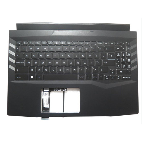 Laptop Black PalmRest&Keyboard For MSI GL66 MS-1581 307581C241D37 V203222CK2 S1N3EUK2T2SA0 Without Touchpad Monochrome Backlight United Kingdom UK New