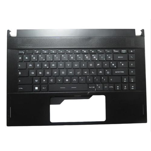 Used Laptop Black PalmRest&Keyboard For MSI GS66 WS66 MS-16V1 3076V1C219Y31 S1N2EFR2L1SA0 V194222AK3 Without Touchpad Single-Key RGB Backlighting French FR