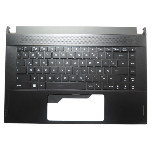 Used Laptop Black PalmRest&Keyboard For MSI GS66 WS66 MS-16V4 3076V4C212Y31 NSK-FFNBN 9Z.NJ2BN.N0G Without Touchpad Single-Key RGB Backlighting German GR