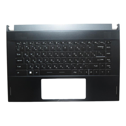 Used Laptop Blue PalmRest& Black Keyboard For MSI GS66 WS66 MS-16V3 3076V3C412Y31 S1N2ERU2S1SA0 V194222EK5 Without Touchpad Monochrome Backlight Russian RU