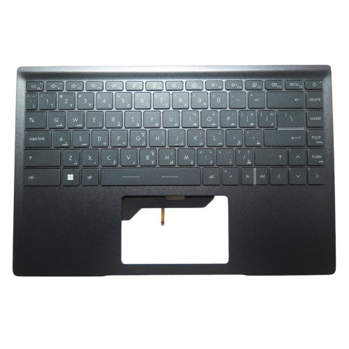 Used Laptop Blue PalmRest&Keyboard For MSI Prestige 14 3074D1C418Y31 NSK-FFTBN 9Z.NJ2BN.T0A Without Touchpad Monochrome Backlight Arabia AR