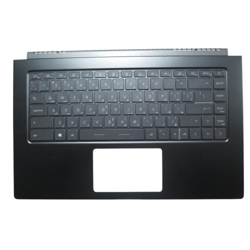 Used Laptop Blue PalmRest&Keyboard For MSI Prestige 15 A10RC 6S6C415 NSK-FFTBN 9Z.NJ2BN.T0A Without Touchpad Monochrome Backlight Arabia AR
