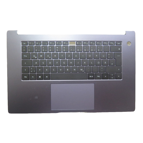 Laptop PalmRest&Keyboard For HUAWEI MateBook D15 2020 9Z.NG25H.00G QA2944207L000526 Gray With Black Germany GR Keyboard With Touchpad 