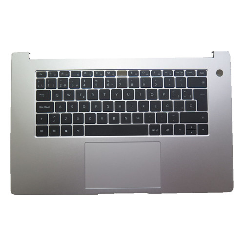 Laptop PalmRest&Keyboard For HUAWEI MateBook D15 2020 9Z.NG25H.00S Silver With Black Spanish SP Keyboard With Touchpad 